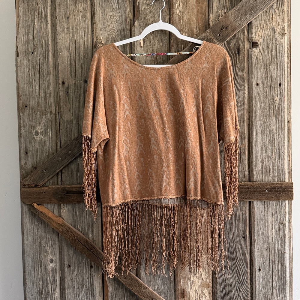 BKE Tan Textured Top